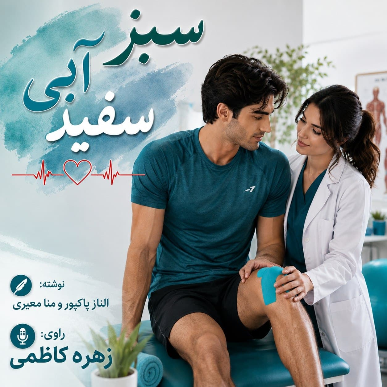 سبز آبی سفید